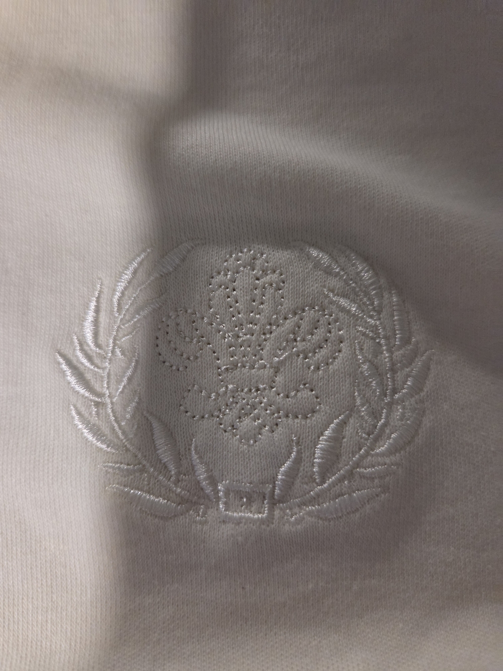 Blair White Embroidered Crewneck Sweatshirt
